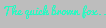 Image with Font Color 29F9C2 and Background Color BDBDBD